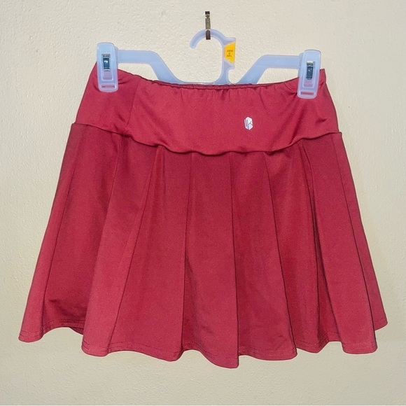 La Kottee Mauve Pleated Activewear Skort Size Small Preppy Workout Casual Fab - Picture 1 of 7